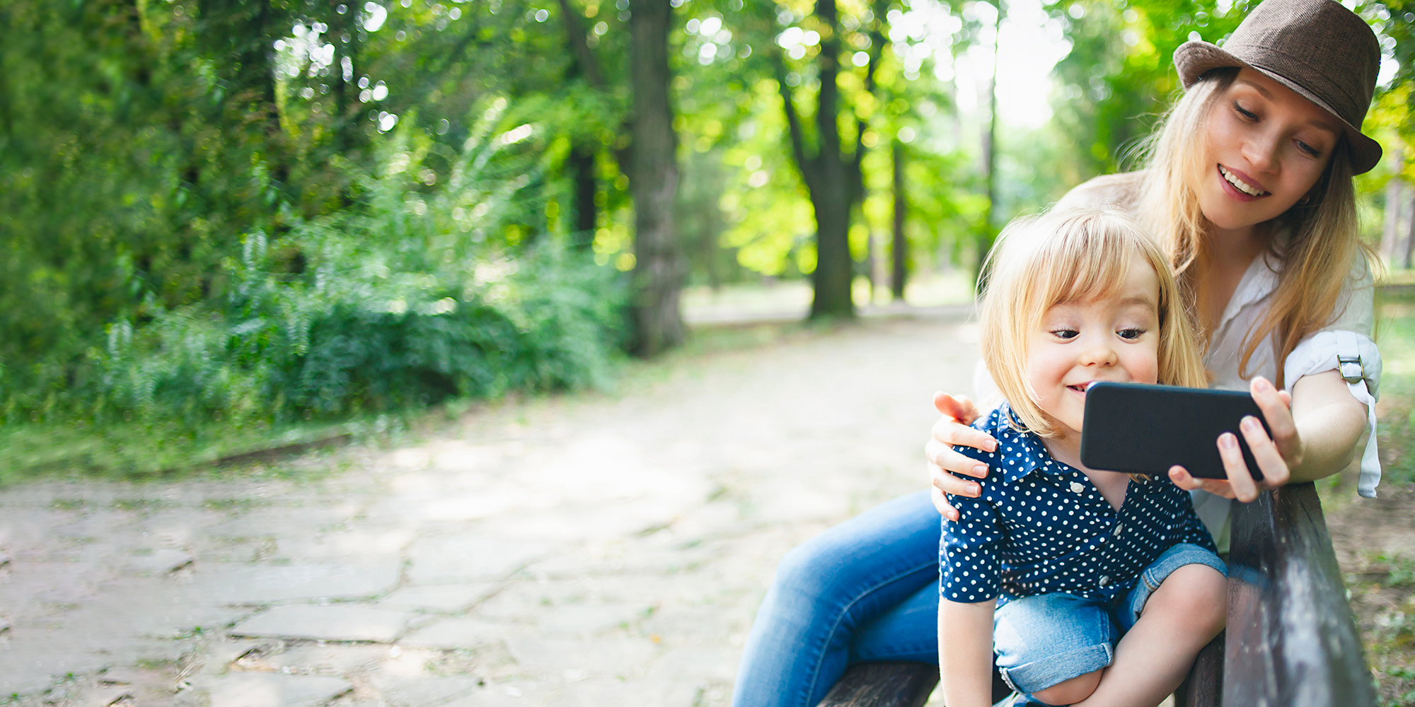 Mother and Daughter on Phone